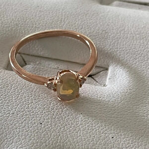 Brand New Opal and Diamond 10k Rose Gold Ring $450
